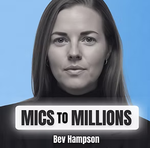 Bev Hampson on the cover of a podcast