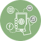 phone with social media